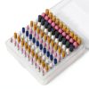 Luo ke 100 Pcs Grinding Stones Sets - 1/8'' Shank Assorted Abrasive Stone Mounted Grinding Bits Aluminum Oxide Grinding Stone for Rotary Tools Includes Dremel (Mixed Color)-3