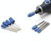 AUTOTOOLHOME 1/8" Shank Abrasive Mounted Stone Grinding Bits Sanding Drill Bit for Rotary Tool Flap Wheel for Grinding, Polishing, Deburring Ferrous Metal 10 Pack-3